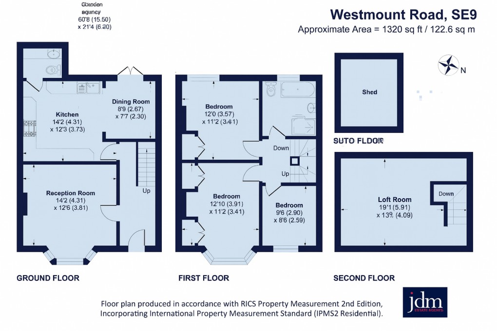 Floorplan for Westmount Road, Eltham, London