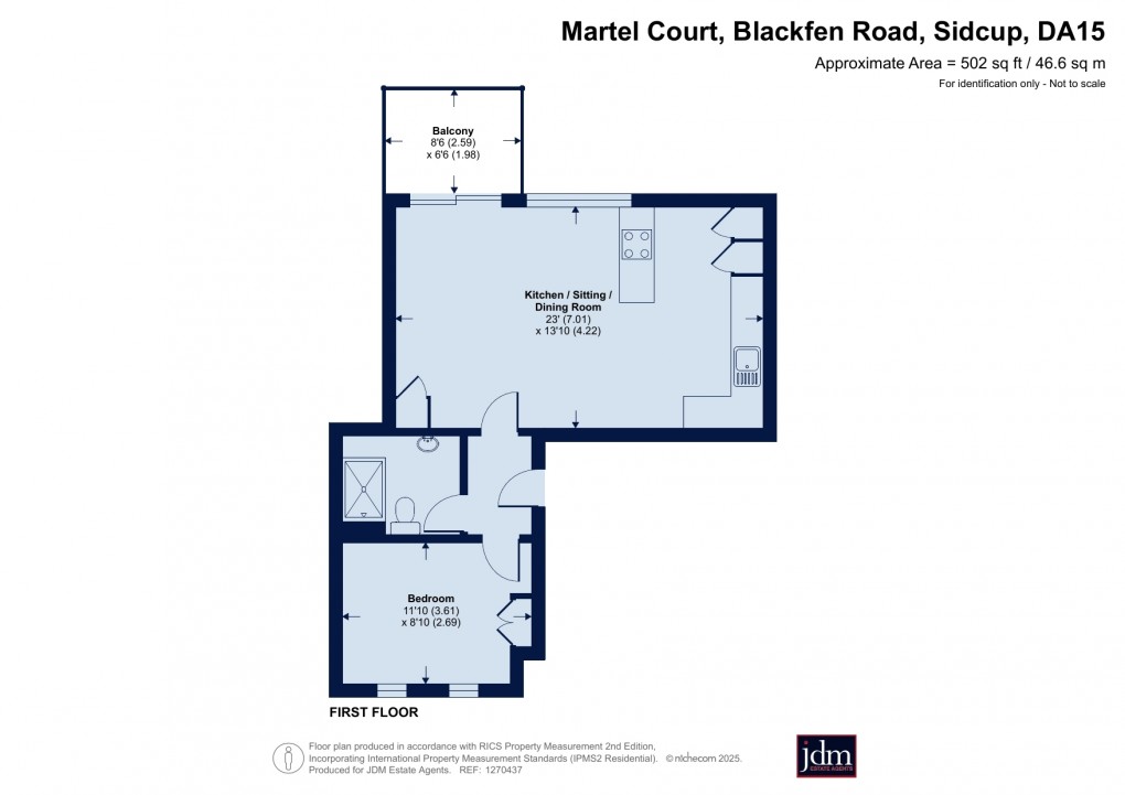 Floorplan for Blackfen Road, Sidcup, Kent