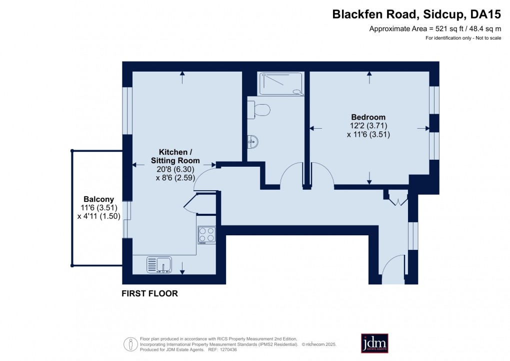 Floorplan for Blackfen Road, Sidcup, Kent