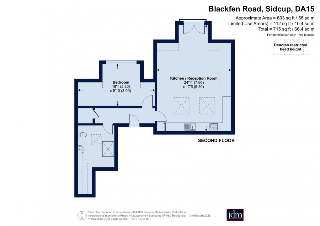 Floorplan for Blackfen Road, Sidcup, Kent