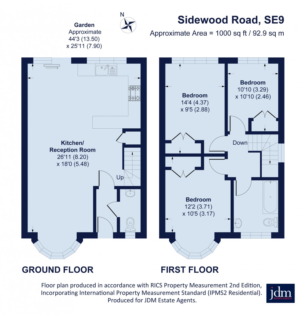 Floorplan for Sidewood Road, New Eltham, London