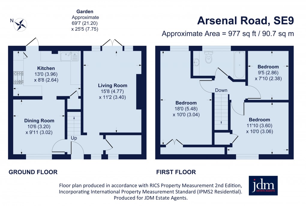 Floorplan for Arsenal Road, Eltham, London