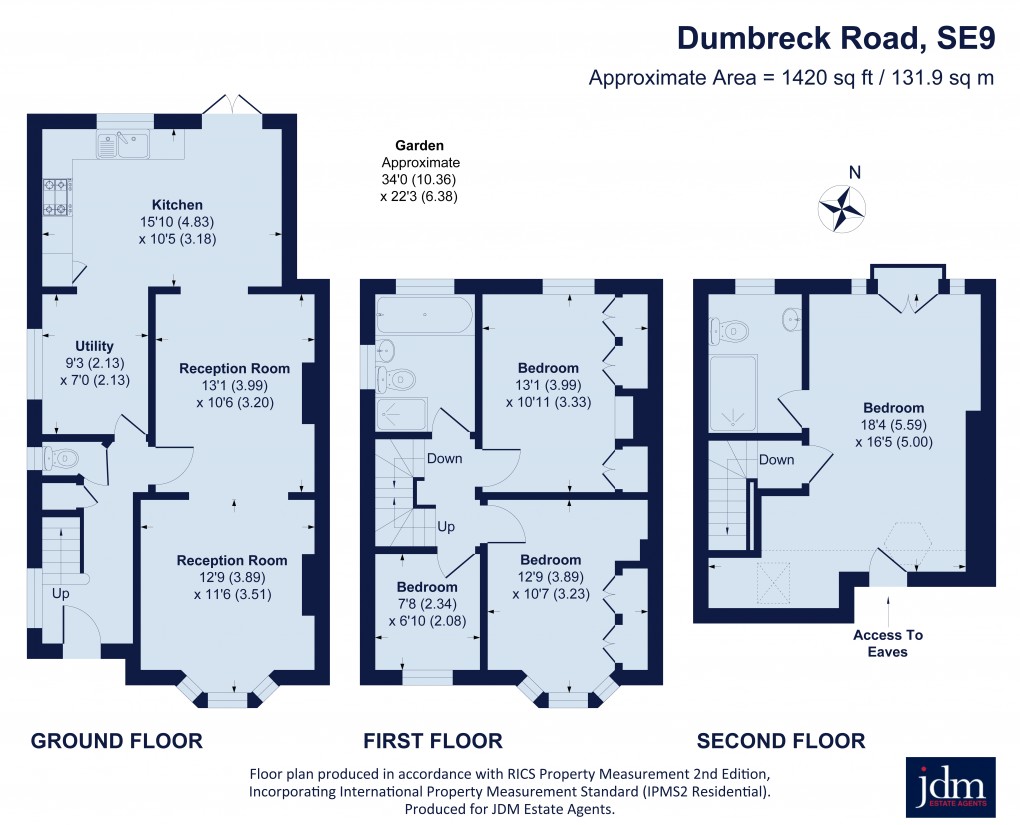 Floorplan for Dumbreck Road, Eltham, London