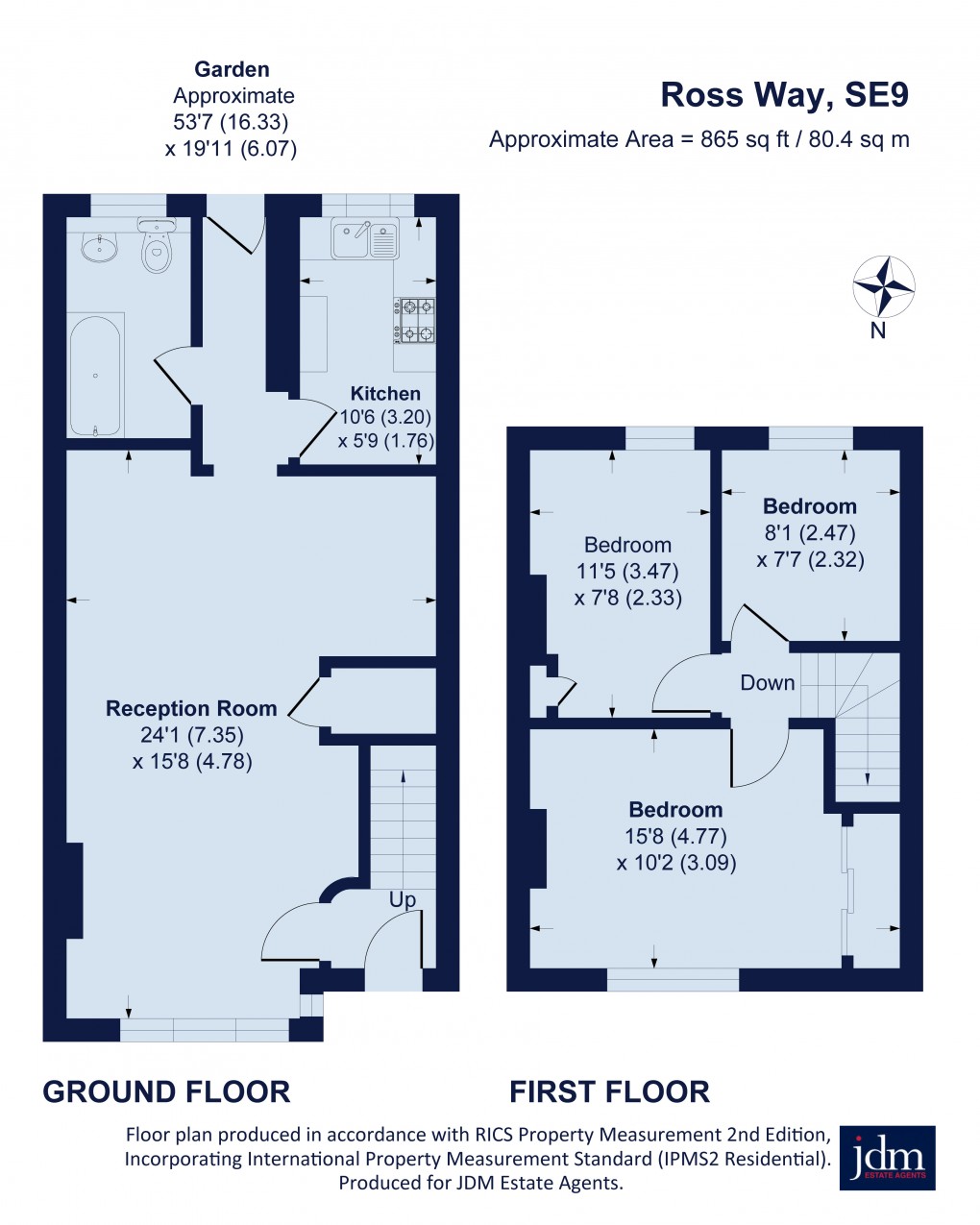 Floorplan for Ross Way, Eltham, London