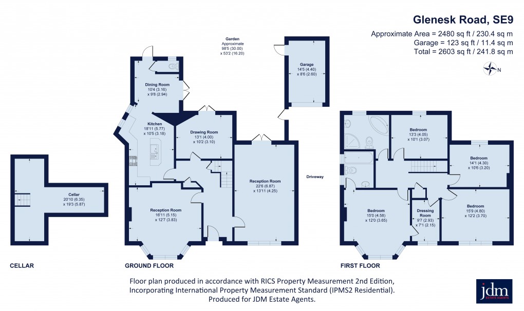 Floorplan for Glenesk Road, Eltham, London