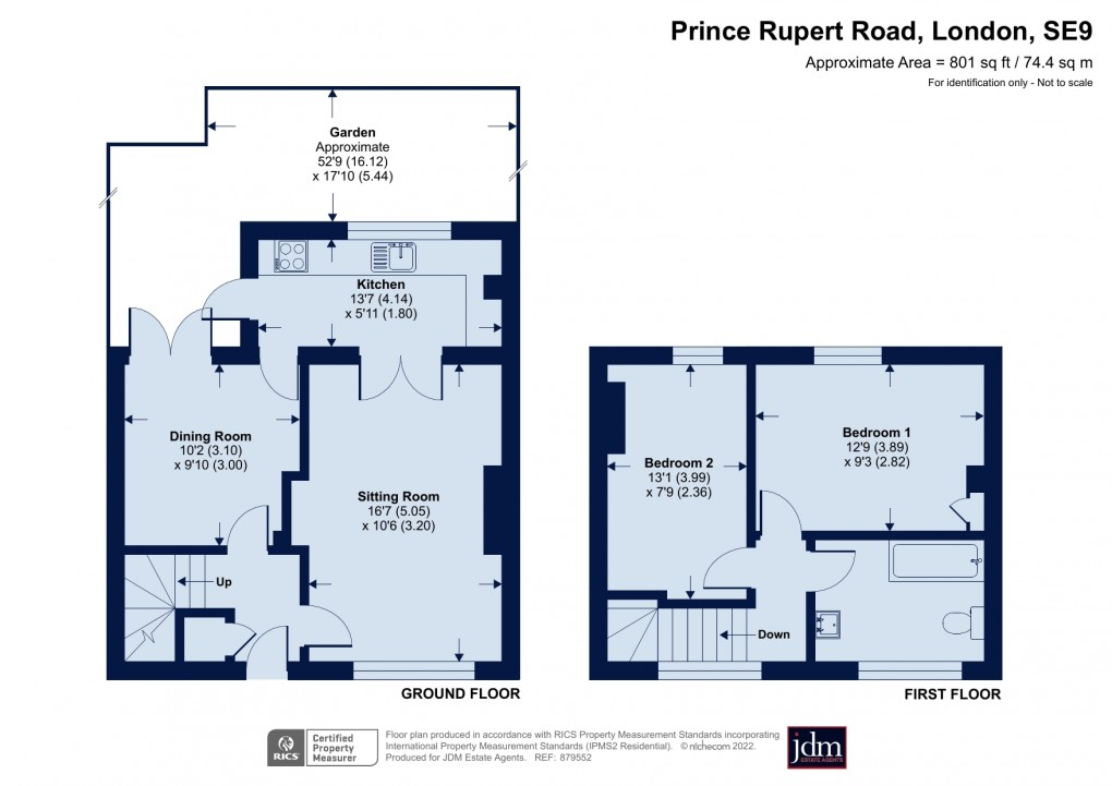 Floorplan for Prince Rupert Road, Eltham, London