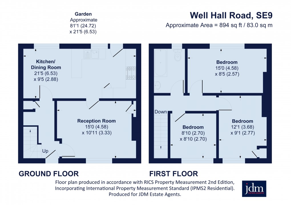 Floorplan for Well Hall Road, Eltham, London