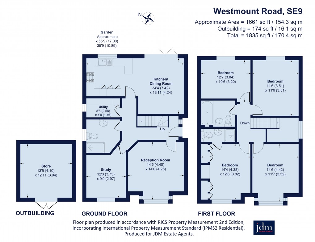 Floorplan for Westmount Road, Eltham, London