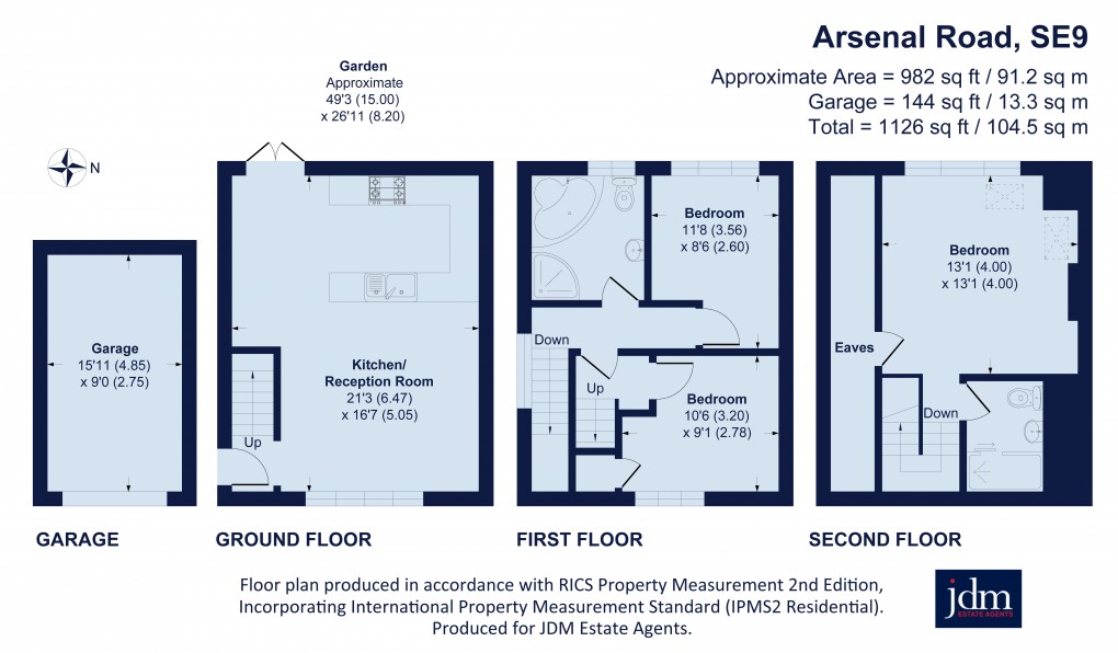 Floorplan for Arsenal Road, Eltham, London