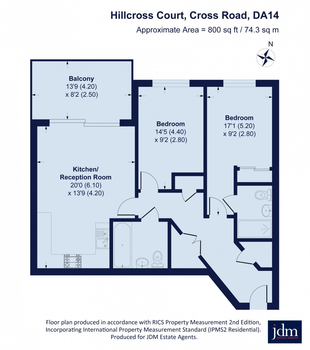 Floorplan for Cross Road, Sidcup, Kent