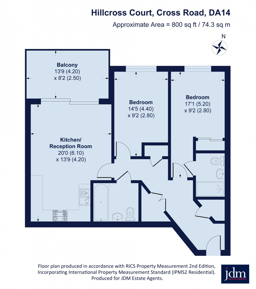 Floorplan for Cross Road, Sidcup, Kent