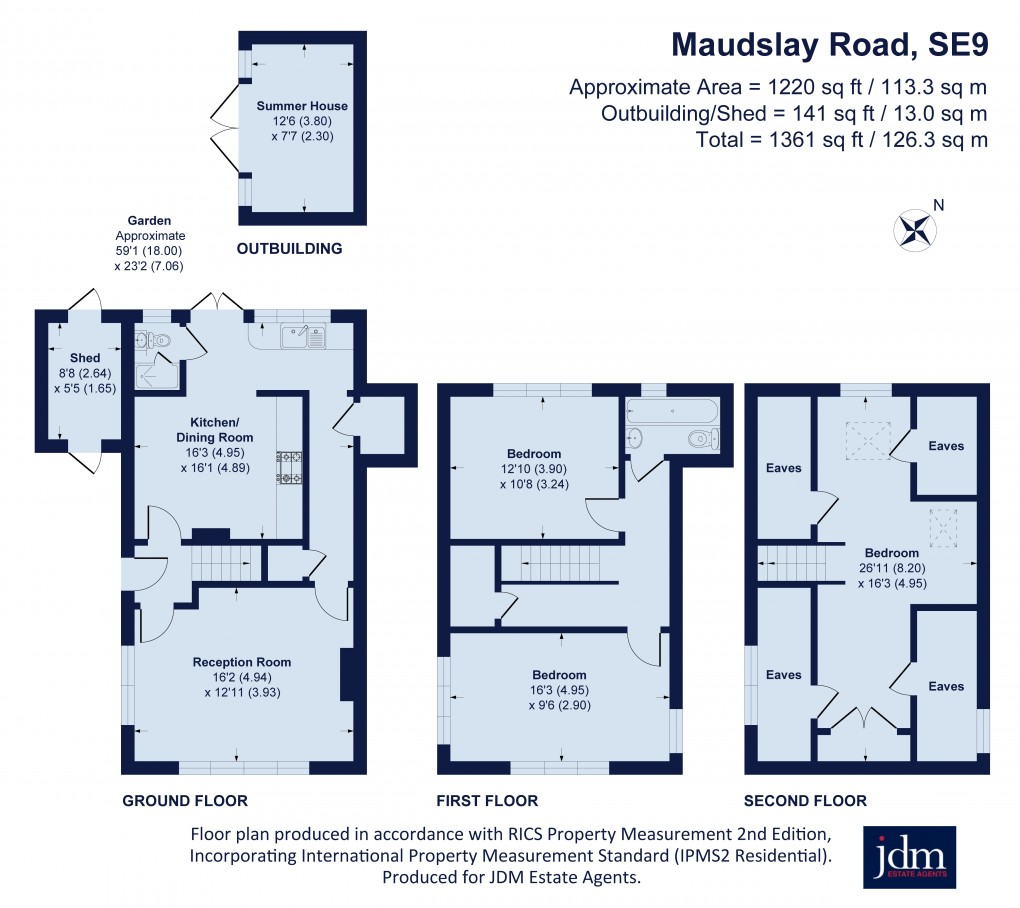 Floorplan for Maudslay Road, Eltham, London
