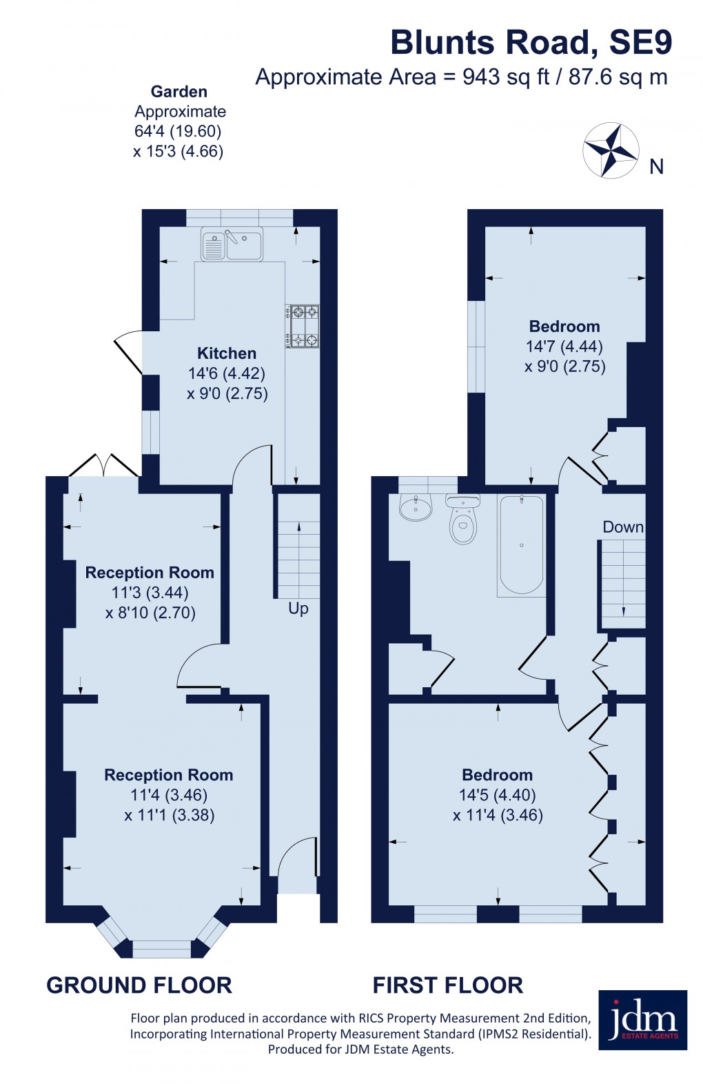 Floorplan for Blunts Road, Eltham, London