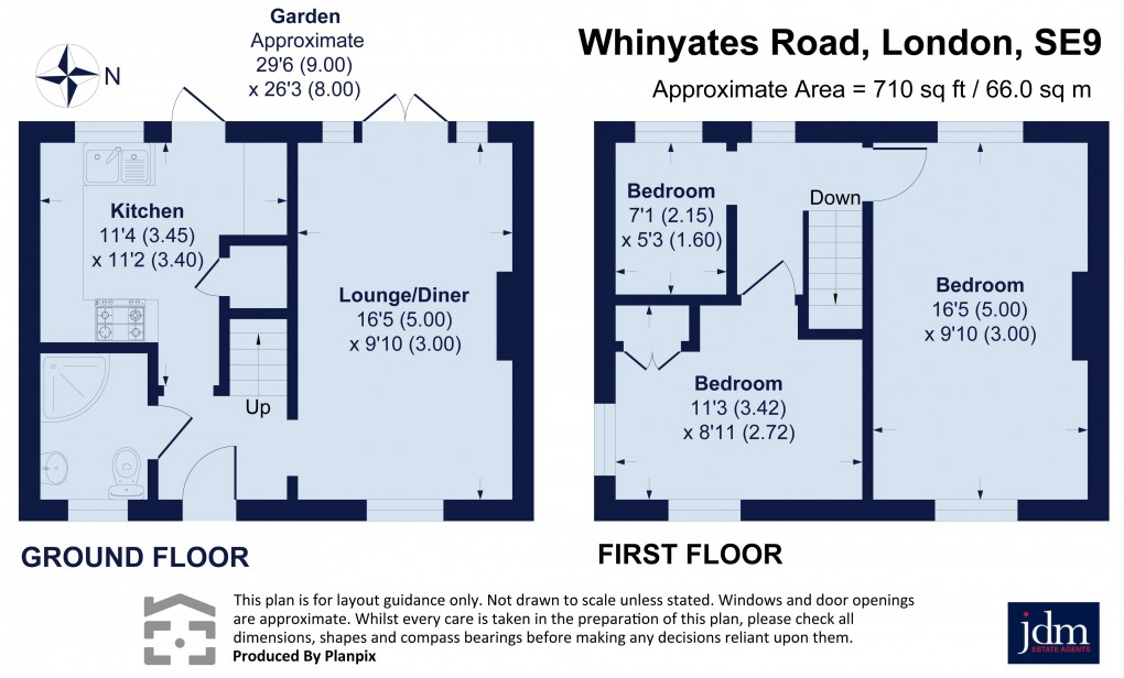 Floorplan for Whinyates Road, Eltham, London