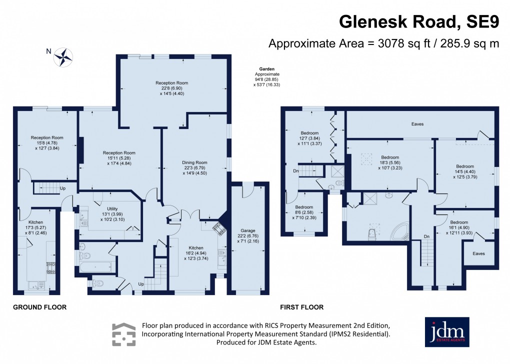 Floorplan for Glenesk Road, Eltham, London