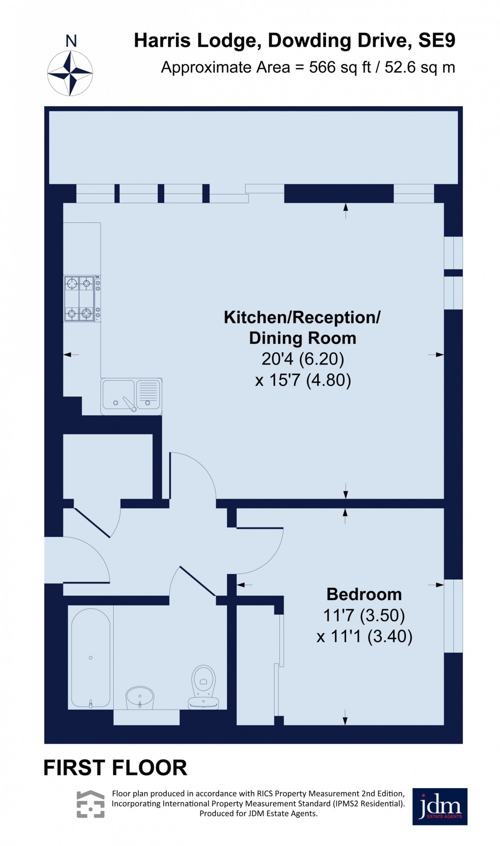 Floorplan for Dowding Drive, Eltham, London