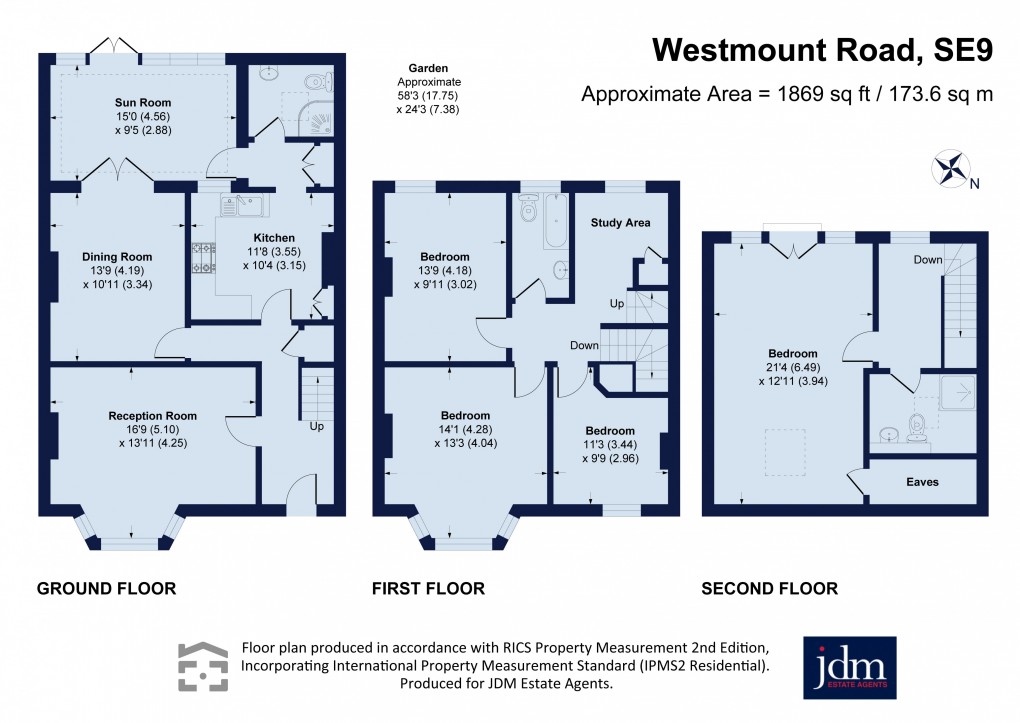 Floorplan for Westmount Road, Eltham, London