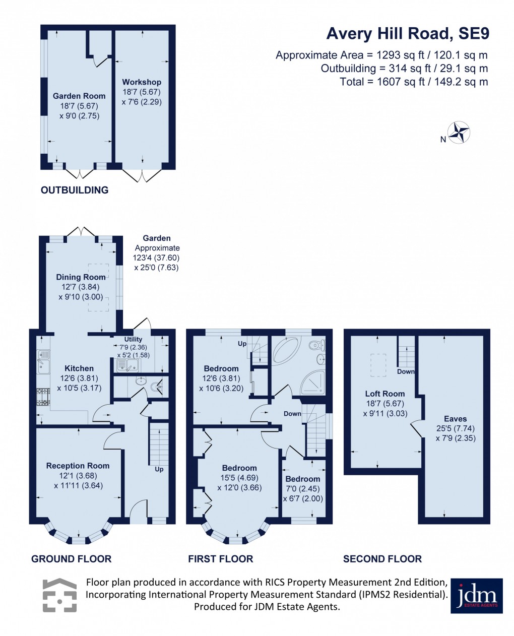 Floorplan for Avery Hill Road, New Eltham, London