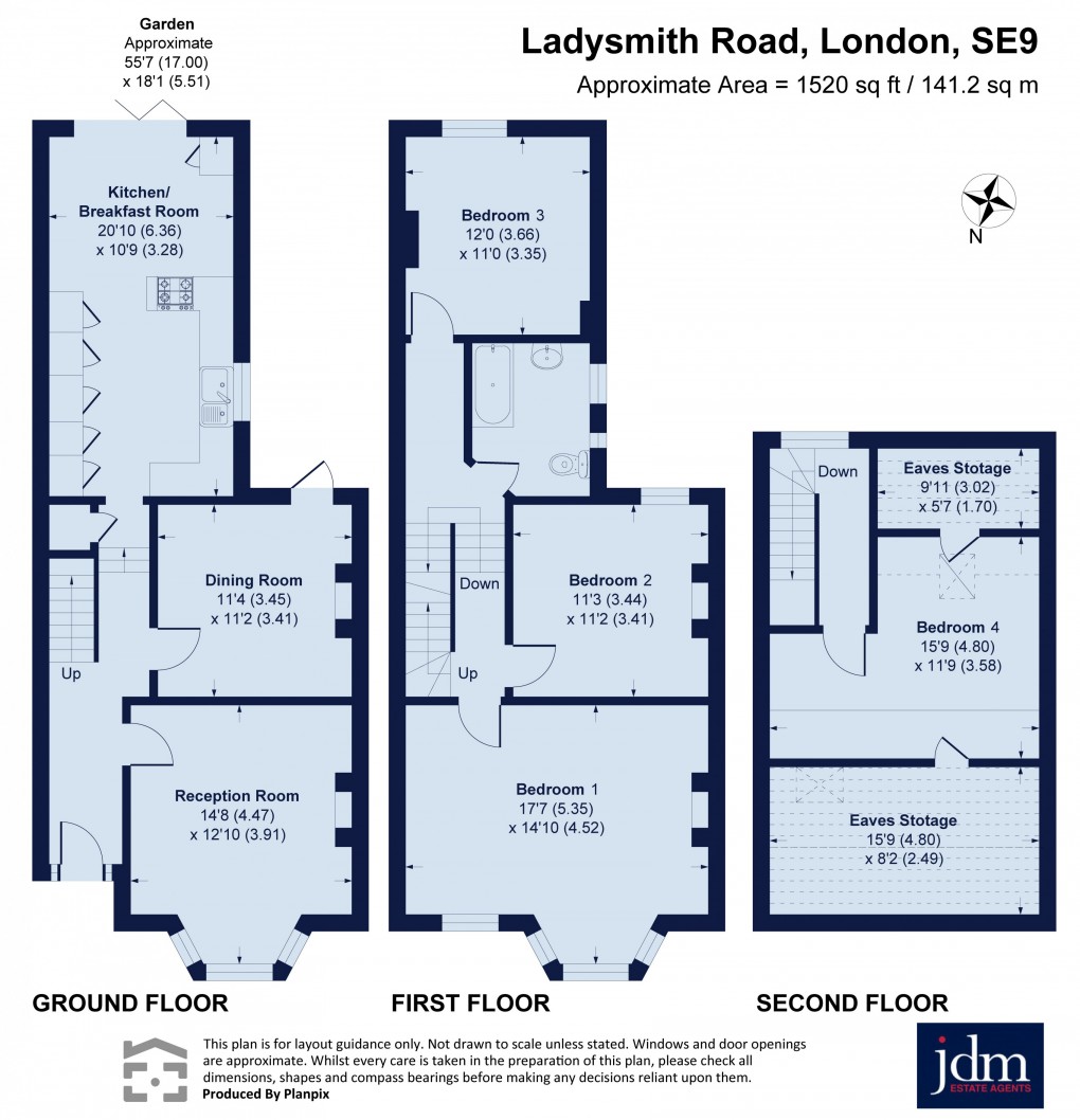 Floorplan for Ladysmith Road, Eltham, London
