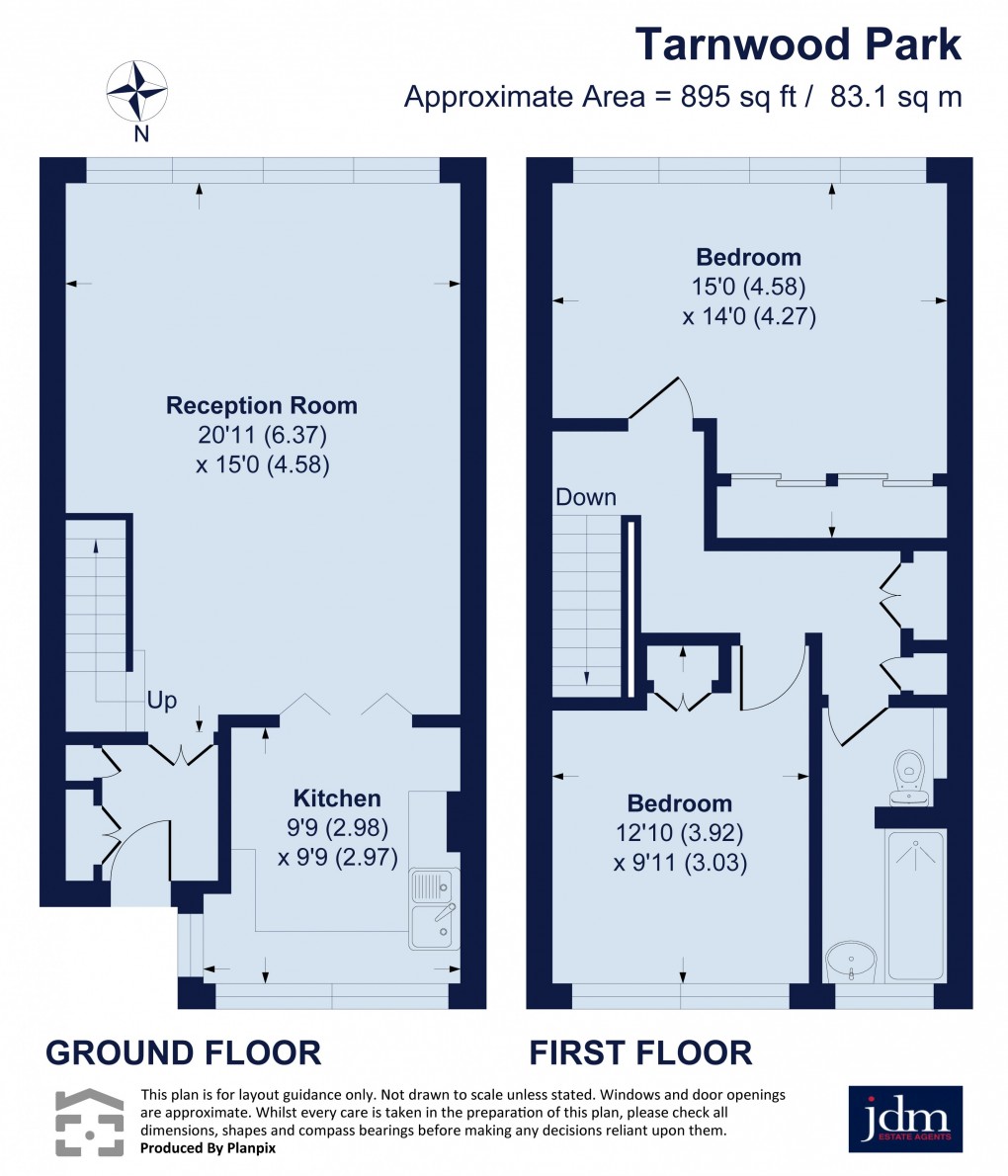 Floorplan for Tarnwood Park, Eltham, London
