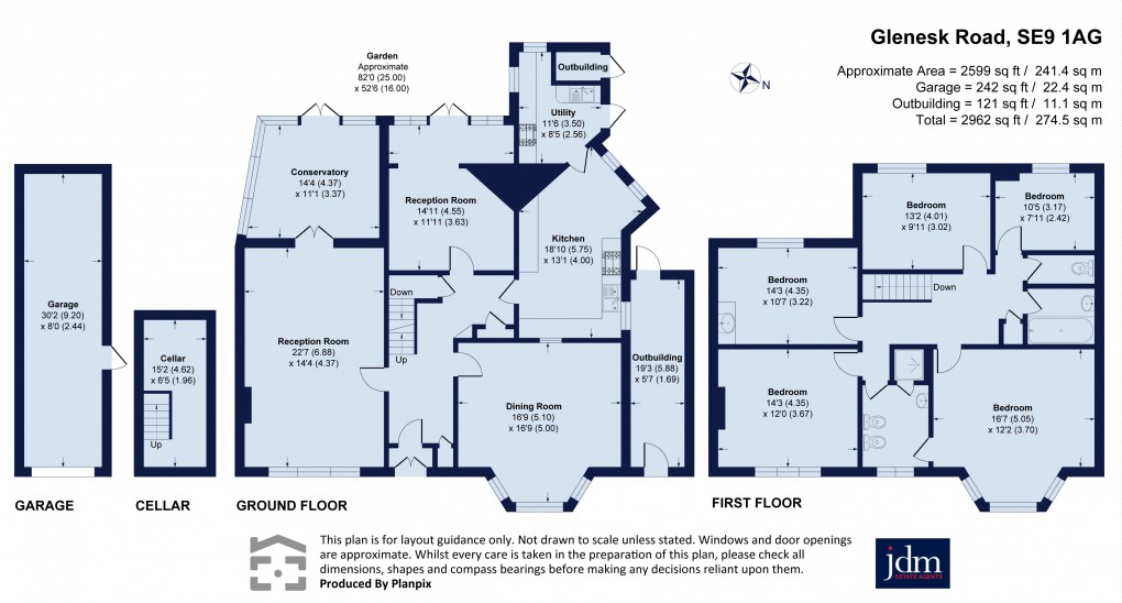 Floorplan for Glenesk Road, Eltham, London