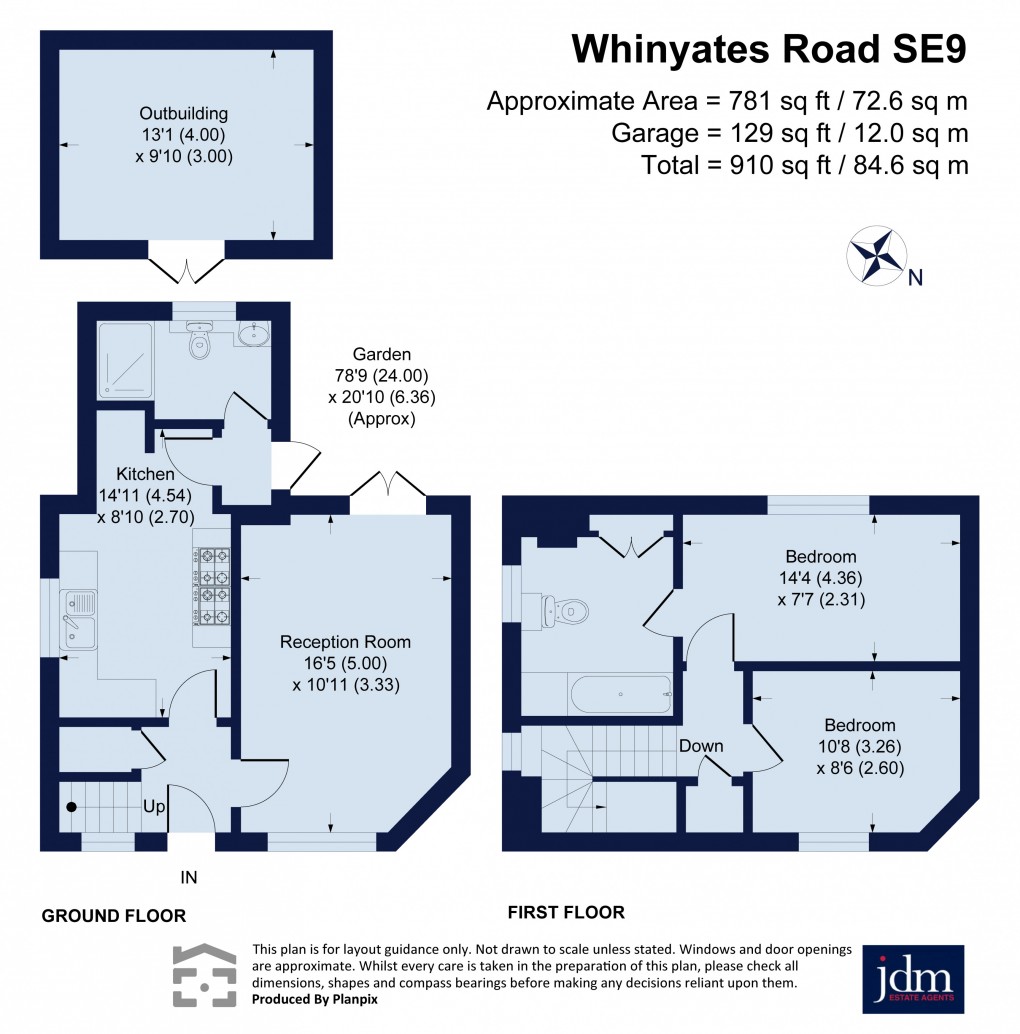Floorplan for Whinyates Road, Eltham, London