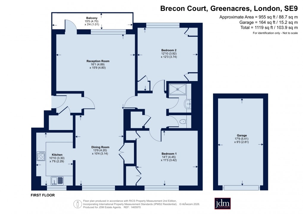 Floorplan for Greenacres, Eltham, London