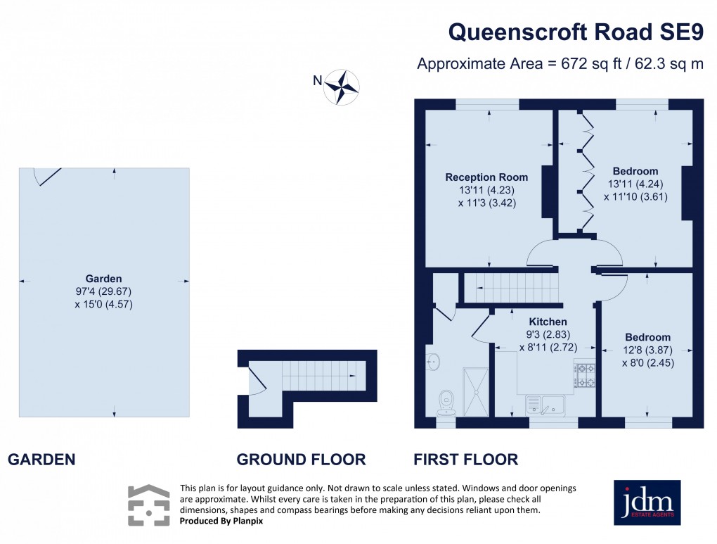 Floorplan for Queenscroft Road, Eltham, London