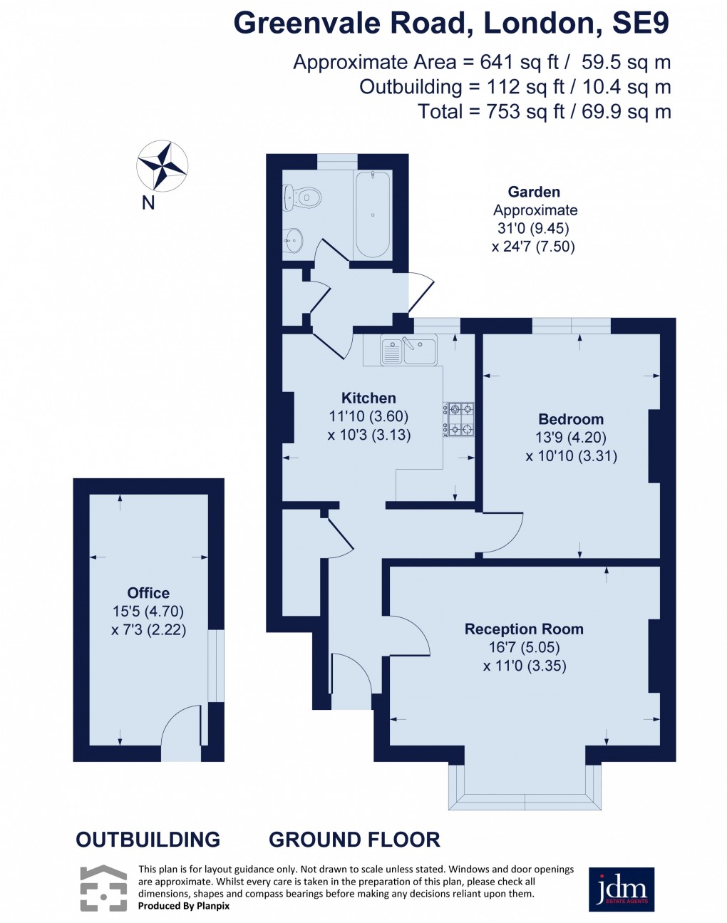 Floorplan for Greenvale Road, Eltham, London