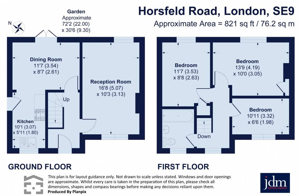 Floorplan for Horsfeld Road, Eltham, London