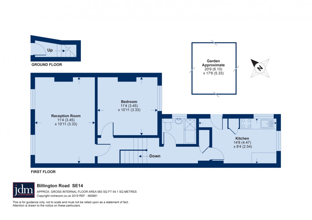 Floorplan for New Cross, London