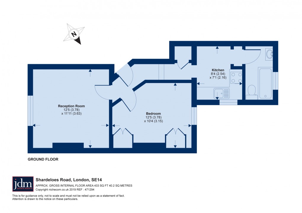 Floorplan for New Cross, London