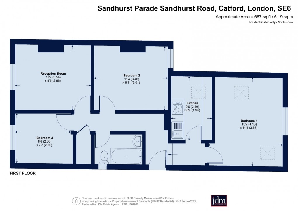 Floorplan for Catford, London