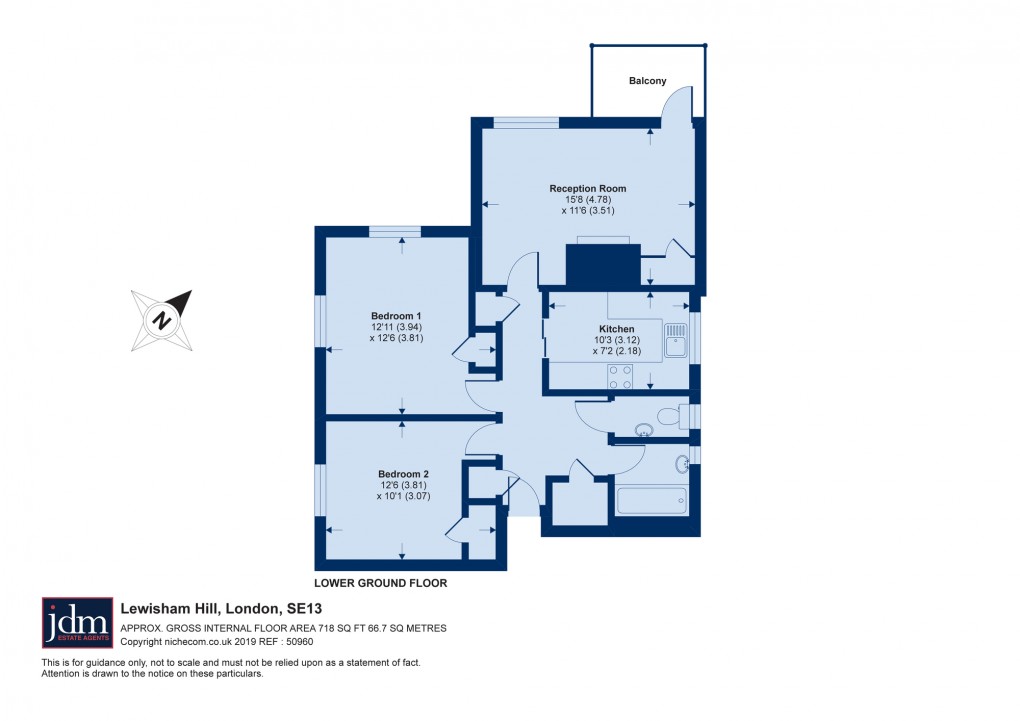 Floorplan for Lewisham, London