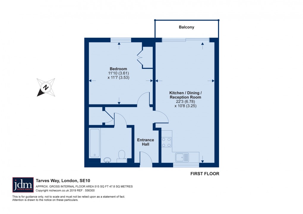 Floorplan for Greenwich, London