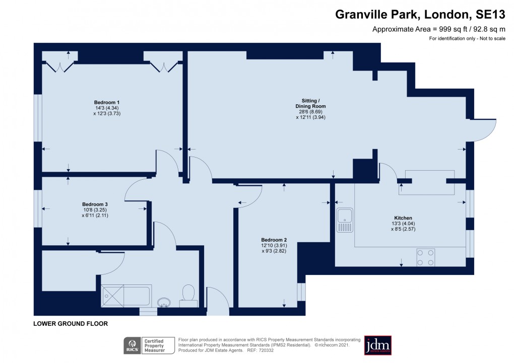 Floorplan for Lewisham, London