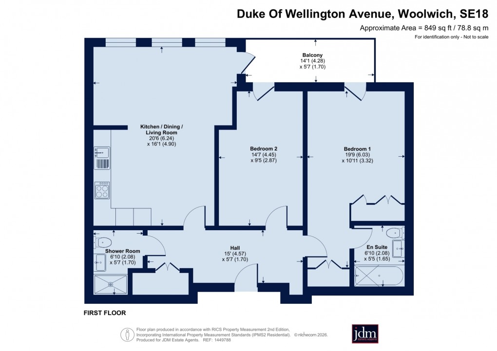 Floorplan for Duke Of Wellington Avenue, 2 Duke Of Wellington Avenue, Woolwich, London