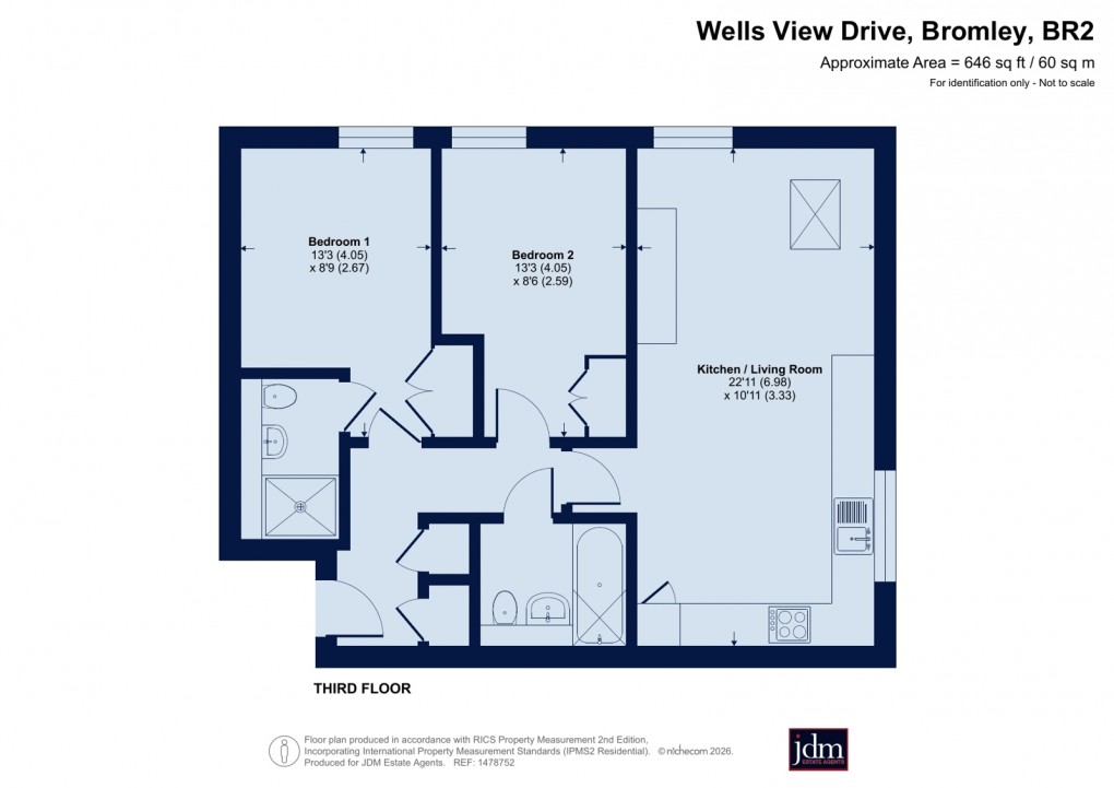 Floorplan for Trinity Village, Bromley