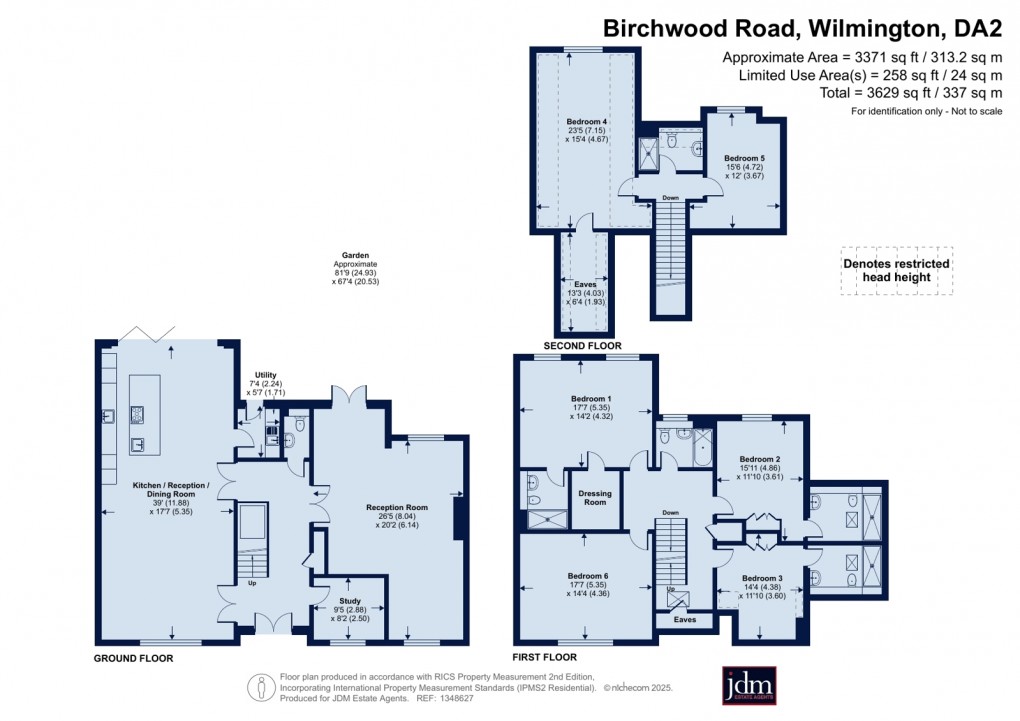 Floorplan for Birchwood Road, Wilmington, Dartford