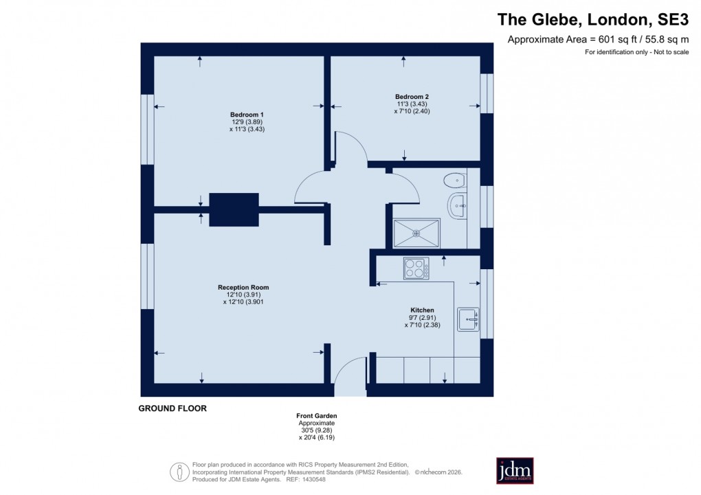 Floorplan for The Glebe, London