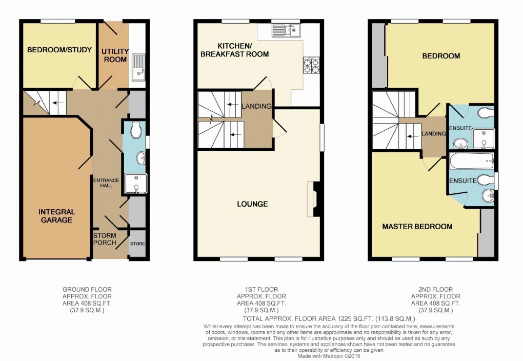 Floorplan for Porthallow Close, Orpington, Kent