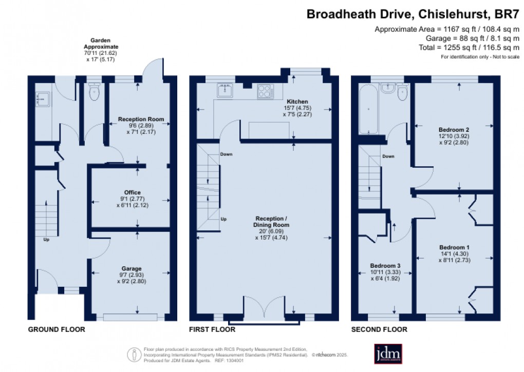 Floorplan for Broadheath Drive, Chislehurst, Kent