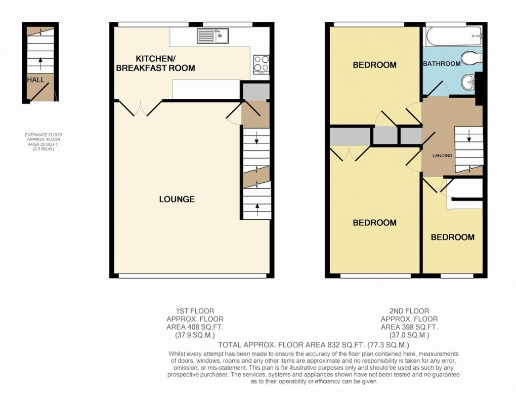 Floorplan for Woodcote Drive, Orpington, Kent
