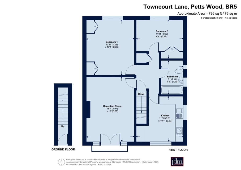 Floorplan for Towncourt Lane, Petts Wood