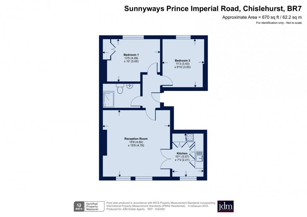 Floorplan for Prince Imperial Road, Chislehurst, Kent