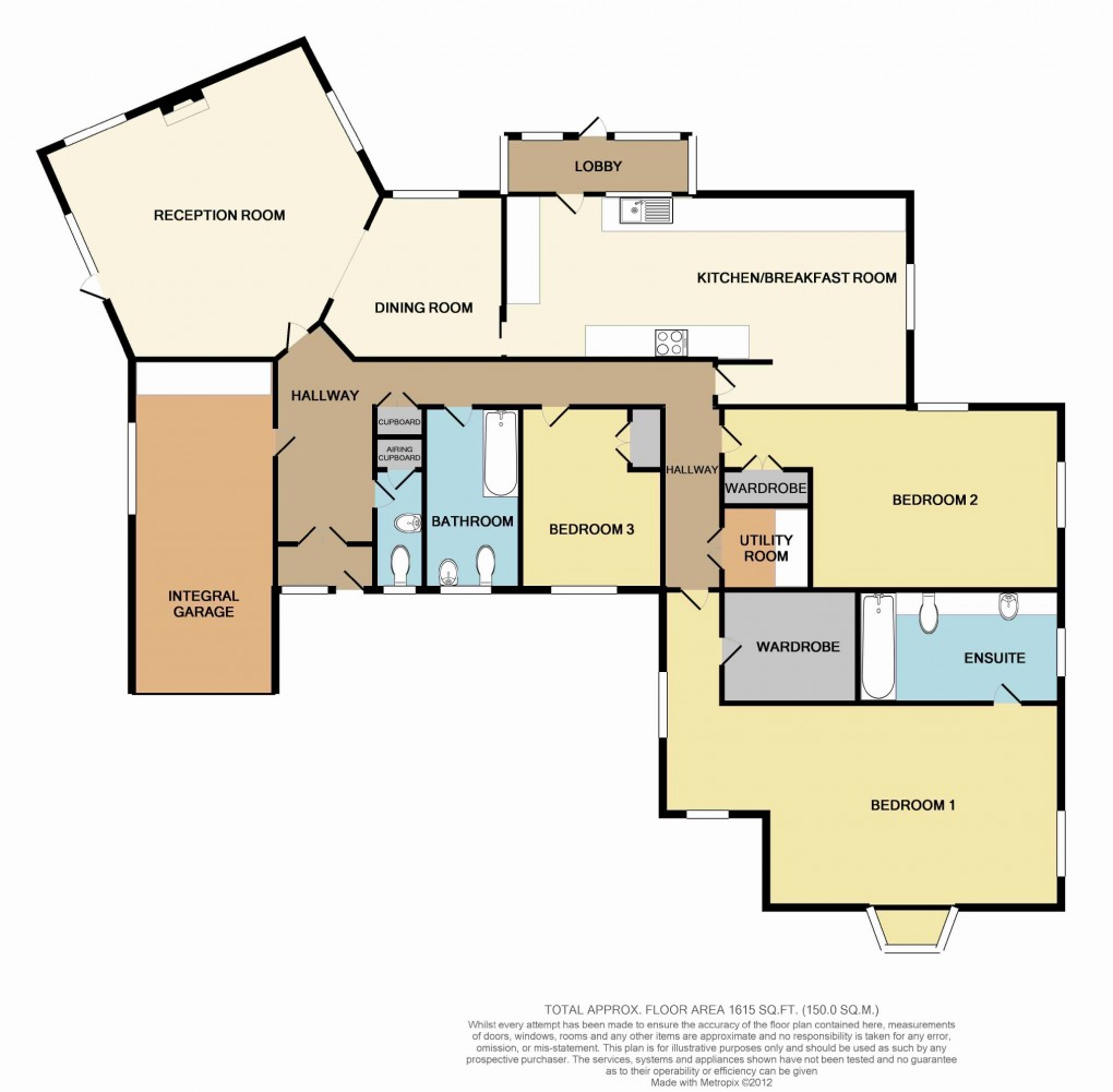 Floorplan for Bonchester Close, Chislehurst, Kent