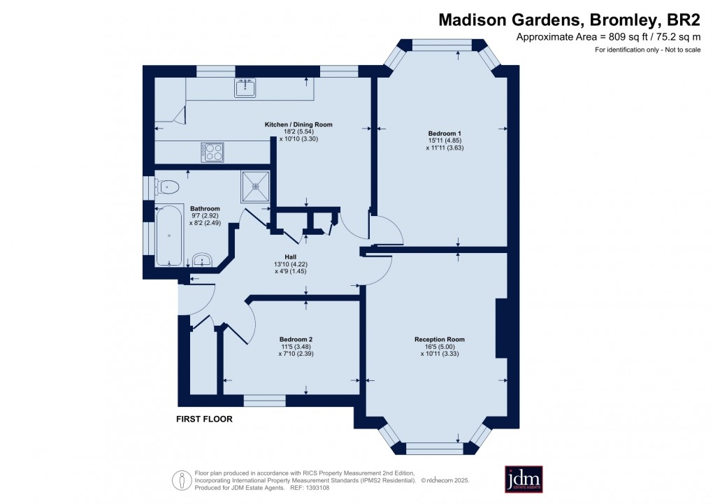 Floorplan for Durham Road, Bromley