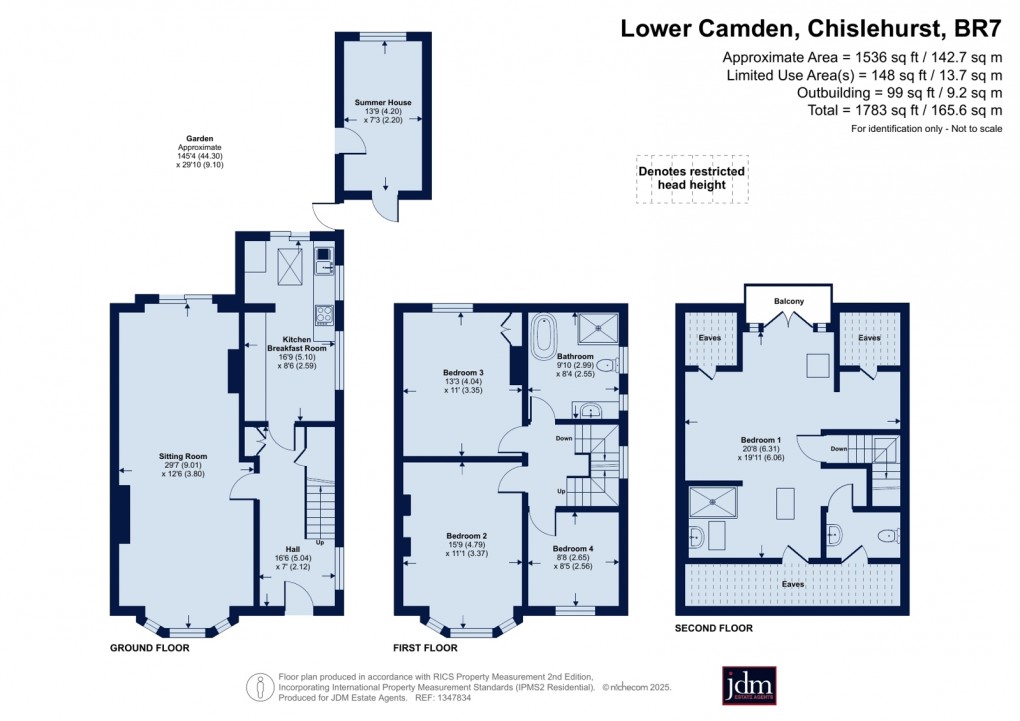 Floorplan for Lower Camden, Chislehurst, Kent