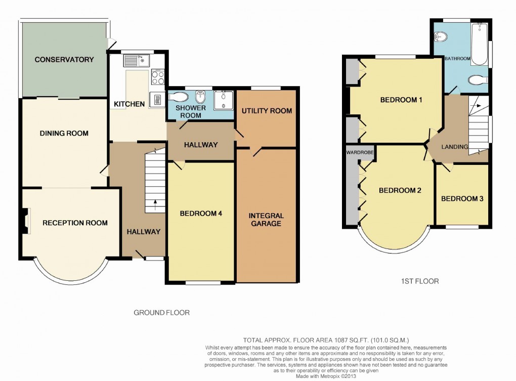 Floorplan for Copthorne Avenue, Bromley, Kent