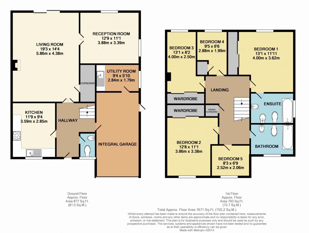 Floorplan for Oakham Drive, Bromley, Kent